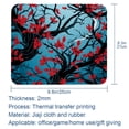 thumbnail image 5 of Tree Printed Square Mousepad Desk Pad Desk Mat, 8.3x9.8 Inch, Non-Slip Rubber Bottom, Suitable for Office and Gaming, 5 of 6