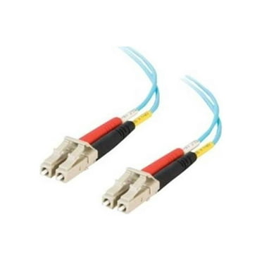 C2G 0.5m LC-LC 10Gb 50/125 Duplex Multimode OM3 Fiber Cable - Aqua - 1.6ft