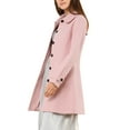 thumbnail image 4 of INSPIRE CHIC Women's Peter Pan Collar Single Breasted Winter Overcoat, 4 of 6