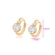 thumbnail image 2 of Arracadas Huggies Swarovski P/ Niña o Adulto Oro 18K Lam dorado Unitalla, 2 of 7
