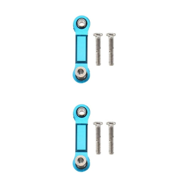bedienty RC Car Aluminium Alloy Upgrade Refit Servo Link For 1/18 A949 Metal Upgrade Refit Servo Link For RC Car RC Car blue 2Set