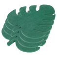 thumbnail image 3 of Protective Anti Slip Leaf Shaped Coasters Wooden Cup Pads For Coffee Shop Green 10 00X9 00X0 40Cm 4Pcs, 3 of 5