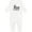 AA-White, variant on Sous Chef with Toque Hat Baby Romper Coveralls