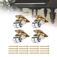 thumbnail image 6 of Almencla 4 Pieces Upright Piano Caster Swivel Universal Roller Smoothly Piano Accessories Include Screws Replacement for Bookshelves, 6 of 8