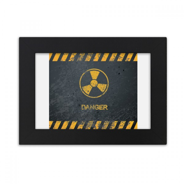 Logo Radioactive Substances Warning Desktop Photo Frame Ornaments Picture Art Painting
