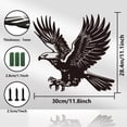 thumbnail image 3 of Metal Eagle Wall Art Decor Eagle Black Iron Metal Wall Art Hanging Decor Signs for Home Decoration Eagle Animals Wall Sculpture Statues Decor Gift for Living Room 11.18x11.81 Inch Eagle, 3 of 9