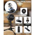 thumbnail image 3 of Mictop 2 Pack Desktop Mic Stand, Portable Foldable Tripod with Mic Clip Holder, Adjustable Microphone Stand For Dynamic, 3 of 7