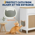 thumbnail image 4 of Hidden Cat Litter Box Furniture with Storage Drawer, Wood Cats Litter Enclosure Cabinet with 2 Sisal Doors, Hidden Enclosed Kitty Litter Box Cabinet Dog Proof for Living Room White, 4 of 7