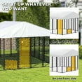 thumbnail image 4 of YYAo Doghouse, Puppy Shelter,Outdoor Dog Kennel with 360° Rotating & 4 Levels Adjustable Bowls, Waterproof Cover, 4 of 10