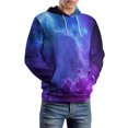thumbnail image 5 of Galaxy Nebula Dream(2)-2 Men's Women Vintage 3D Hooded Sweatshirt - All-Season Loose Fit Streetwear, 5 of 6