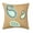 Aqua, variant on Greendale Home Fashions 20" x 20" Pink and Orange Paisley Applique Burlap Decorative Pillow