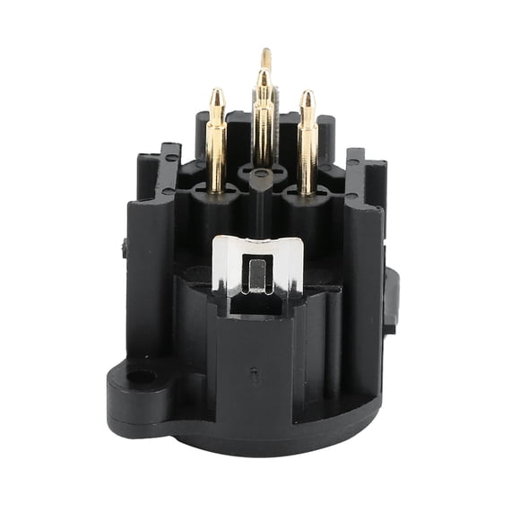 LAFGUR 10Pcs Higher Strength And Toughness XLR Male Connector Audio Connector Black For