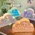 thumbnail image 4 of Cateissary Luz nocturna LED transparente Qixi para decoración de escritorio navideña con forma de nube y tulipán, ideal para regalar en San Iluminación y accesorios violeta, 4 of 6