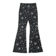thumbnail image 7 of No Boundaries Women's Elastic Waistband Flare Leg Pants, Size M, 7 of 7