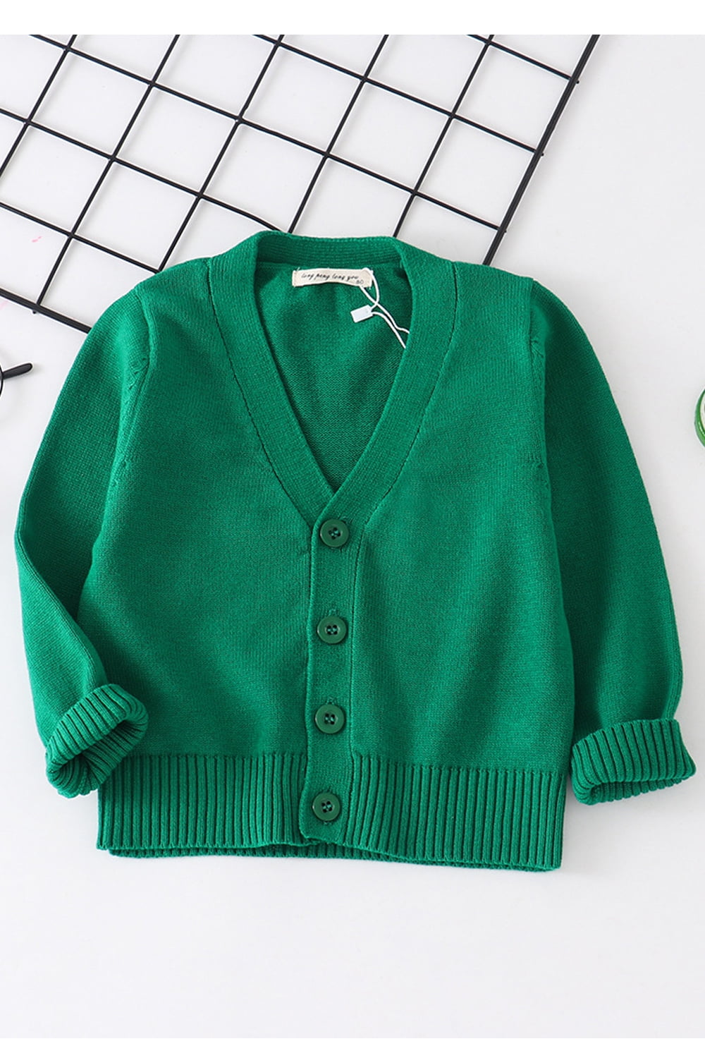 baby girl green cardigan