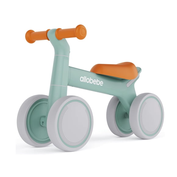 allobebe Baby Balance Bike for 1 Year Old, Toddler Bike for 12-36 Months, 4 Silence Wheels & Soft Seat, Toddler Bicycle Toy, 1 Year Old Girl Bir
