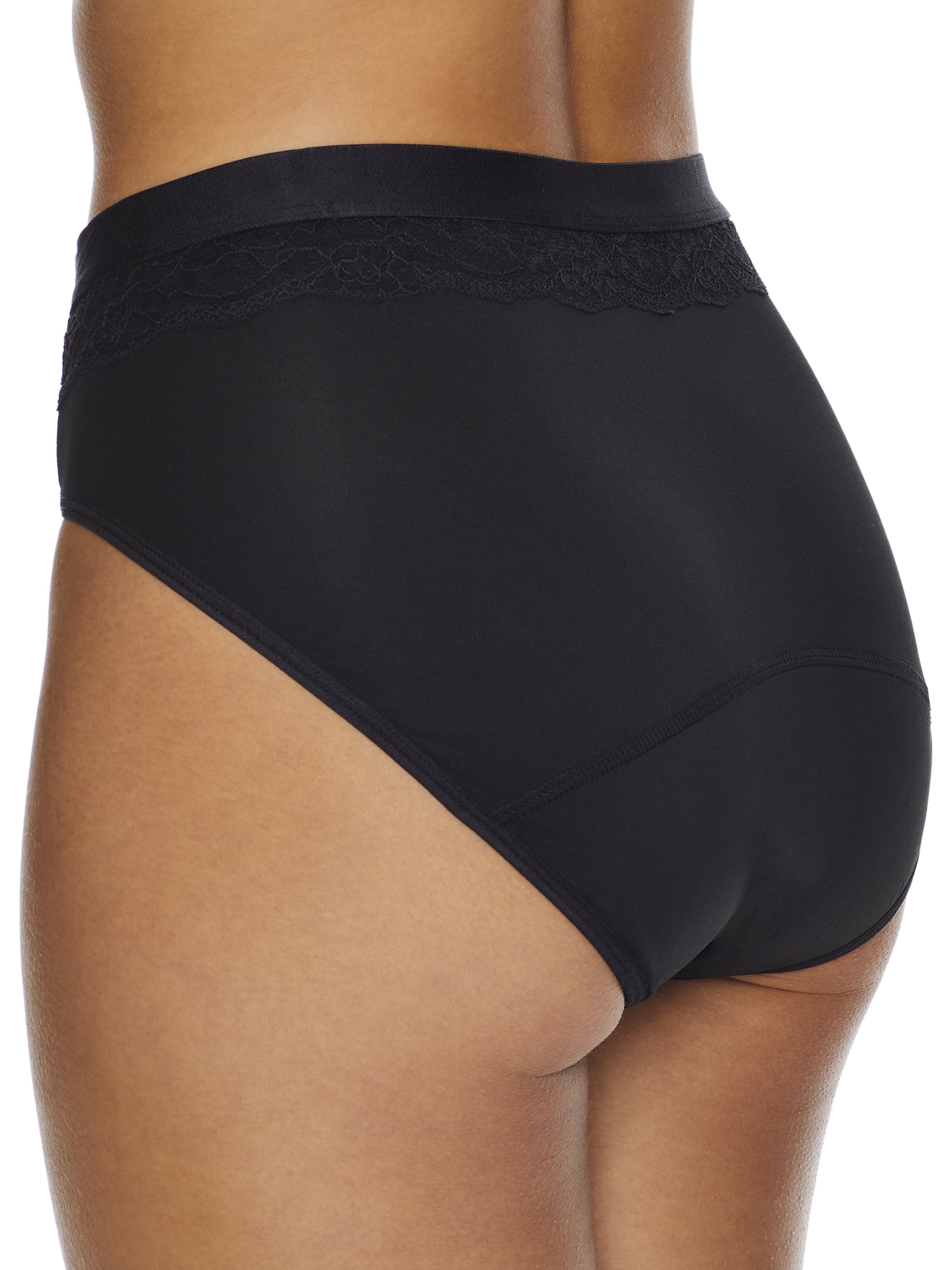 Women's Bali DFLLH1 Beautifully Confident Leak Protection Hi-Cut Panty (In  the Navy 8) 