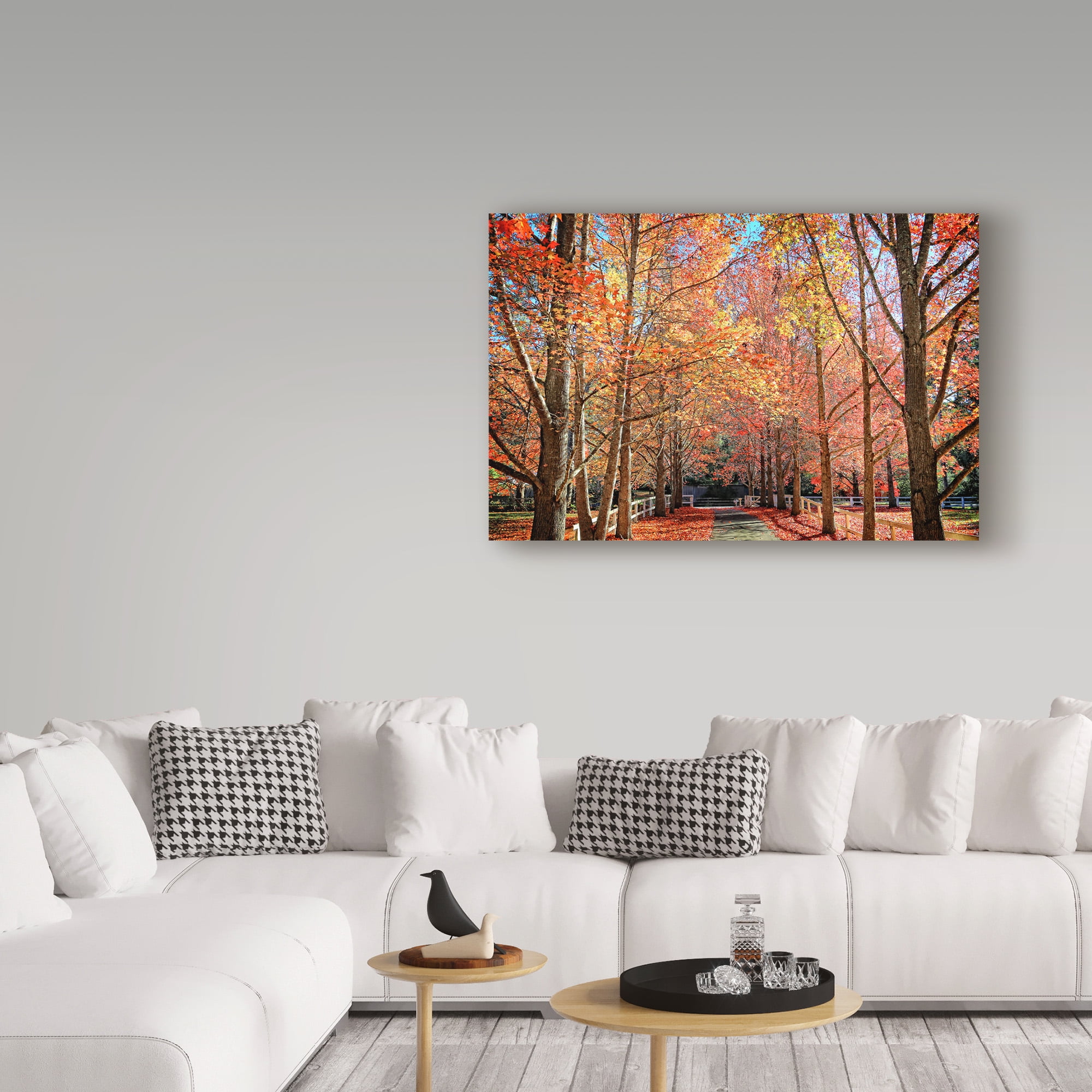 Trademark Fine Art 'Autumn Steet' Canvas Art by Beata Czyzowska Young