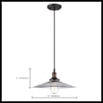 thumbnail image 2 of Nuvo 60-5516 - Vintage - 1 Light Pendant w/Clear Ribbed Glass - Vintage Lamp Included, 2 of 2
