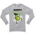 thumbnail image 3 of Big Size Avocado Birthday Graphic Design Unisex Ring Spun Cotton Premium Long Sleeve T-shirt - Heather Grey 3XL, 3 of 4