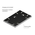 thumbnail image 3 of Aluminum Metal and Glass Single Picture Frame 11x17, 3 of 7