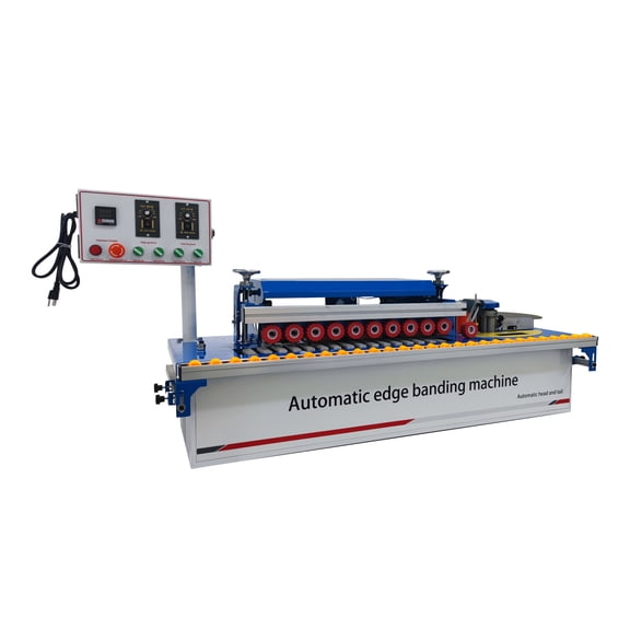 Automatic Edge Banding Machine 110V Woodworking Double Sided Gluing Trimming and Polishing Machine