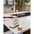 thumbnail image 3 of Home Sweet Small Toaster Cover 2 Slice, Kitchen Appliance Covers, Wreath Botanical Farmhouse Plants Beige Toaster Oven Cover with Loop, Bread Machine Cover Polyester Dust Cover Protection, 3 of 4