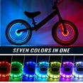 thumbnail image 3 of Universal Bike Wheel Lights,Manual Switch Hub Lights with 7 Colors,USB Rechargeable Waterproof Spoke Lights for Night Riding,Easy Install Bicycle Lights for Adult Mountain Bike Accessories, 3 of 7