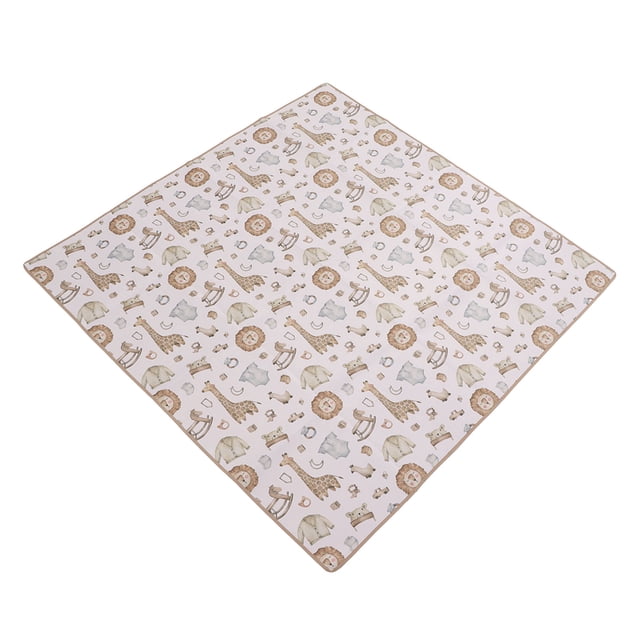 Food Spill Mess Mat, Waterproof Cartoon Highchair Floor Mat Washable Polyester For Home For Baby