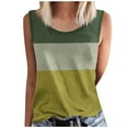 thumbnail image 2 of mfyjkho Camisetas Sin Mangas, Camiseta Sin Mangas Con Cuello Redondo Y Estampado De Verano Para Mujer Tops Casuales Para Mujer Xxxl, 2 of 4