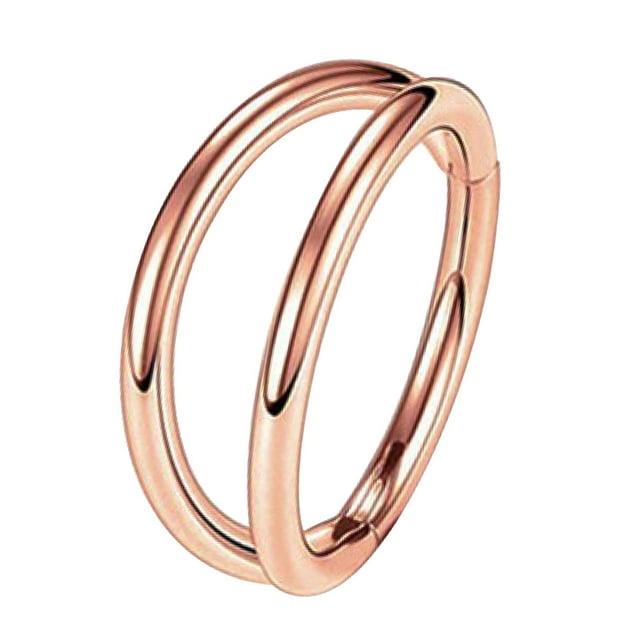 Anillo para la nariz, anillo para la nariz abierto doble, regalos, accesorios de joyería, puños para la nariz de moda 012 cm x 08 cm