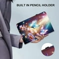 thumbnail image 3 of ELEHOLD Case for Samsung Galaxy Tab S9 FE+, Shockproof PU Leather Flip Case with Card Slots and Stand, 3-in-1 Stylus Included,E, 3 of 7