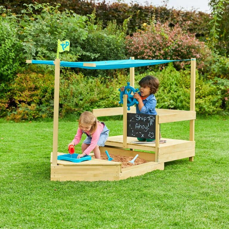Wooden pirate ship playset 2025