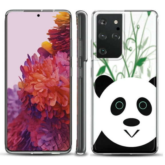 Slim-Fit Lightweight Protective Phone Case compatible with Samsung Galaxy S21 ULTRA 5G, by OneToughShield ® - Panda