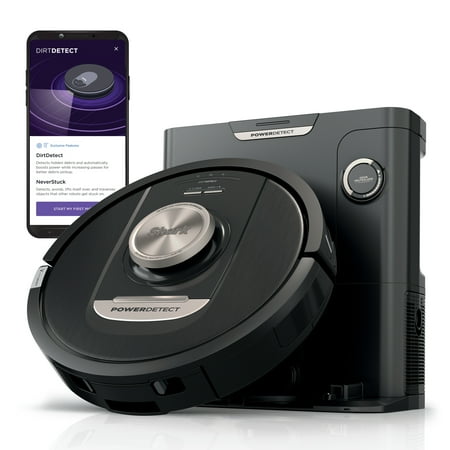 Shark PowerDetect Robot Vacuum, Self-Emptying 60-Day Base, Pet Friendly, HEPA Filtration, RV2820AE
