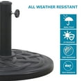 thumbnail image 6 of Abble Garden Patio Umbrella Base, Outdoor Market Umbrella Stand, Backyard Umbrella Weight in Black 27lbs, 6 of 9