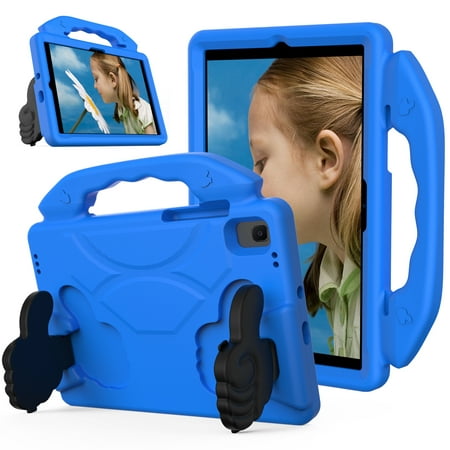 Kids Case for Samsung A8 Tablet Case , Galaxy Tab A8 10.5 case with Double Sturdy Kickstands,Portable Handle Carrying for Samsung A8 10.5 Tablet Case 2022 (SM-X200/SM-X205), Blue