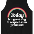 thumbnail image 3 of Instant Message - Today Great Day Pronouns - LGBT Pride Ally - Men's Jersey Tank Top, 3 of 6