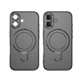 thumbnail image 6 of Feishell Fit for iPhone 16 Plus Magnetic Case Compatible with Magsafe,Shockproof Slim Invisible Ring Holder Kickstand Support Car Mount Camera Lens Film Protection Phone Case,Black, 6 of 7