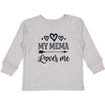 thumbnail image 3 of Inktastic My Mema Loves Me Girls Girls Long Sleeve Toddler T-Shirt, 3 of 5