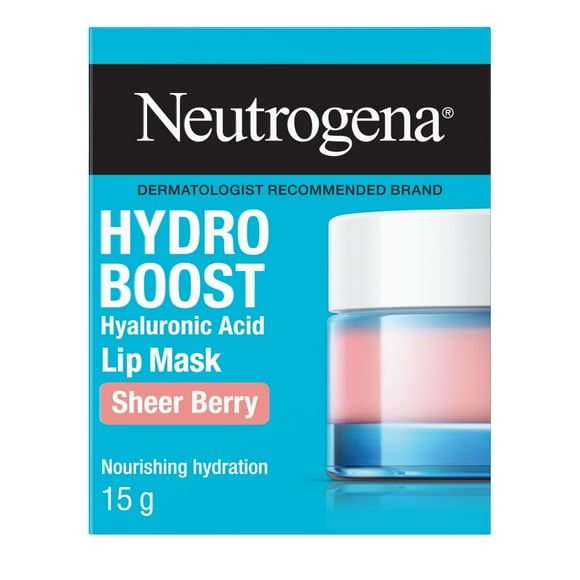 Masque pour les lèvres Neutrogena Hydro Boost Sheer Berry, 15 G