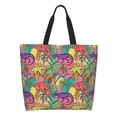 thumbnail image 1 of Fotbe Colorful Dinosaur Bolsa Tote Estética de Lona con Estampado para Mujer - Bolsa Reutilizable de Hombro Casual para Vacaciones, Compras, Trabajo y Gimnasio, 1 of 8