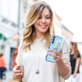 thumbnail image 6 of Designed for Samsung Galaxy S22 Plus 5G Case with Strap Stand Love Hearts Design for Women Girl Men,Plating with Wristband Kickstand Camera Lens Protection Bumper for Galaxy S22 Plus 5G-Blue, 6 of 12