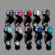 thumbnail image 4 of 10 Unids 14g Bling Cristal Barbell Bar Piercing Joyería Sunnimix Anillos del ombligo del ombligo, 4 of 7