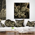 thumbnail image 4 of Designart Symmetrical Large Brown Fractal Flower - Floral Throw Pillow - 16x16, 4 of 5