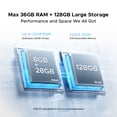 thumbnail image 4 of DOOGEE Tab G6 Pro Tablet 12 Inch, Android 16 Tablets, 90Hz 2.4K 36GB RAM+128GB ROM/TF 2TB, Helio G100 Octa-Core Gaming Tablet, 4G LTE/5G WiFi/9000mAh/Gemini AI/13MP+8MP/OTG/FACE ID/Dual Speakers, 4 of 9