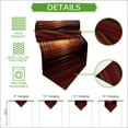 thumbnail image 5 of Abstract Burnt Orange Table Runner Linen Burlap Table Runner 36 Inches Small Infinite Tunnel Modern Art Dresser Scarves for Kitchen Island Coffee Dining Room Party Wedding Holiday Decoration 13"x36", 5 of 8