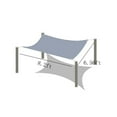 thumbnail image 3 of Summer Savings Clearance! Boovnll Sun Shades Outdoor Patio, 6.6x8.2Ft Rectangle Sand UV Block Sunshade Mesh Insulation Permeable Heavy Duty Shade Cloth for Outdoor Patio Yard Garden, Sun Shade, 3 of 8