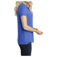 thumbnail image 3 of Ladies Trace Heather Golf Polyester Polo Shirt True Royal Heather 3X-Large, 3 of 6