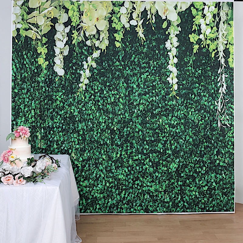 BalsaCircle 8 feet Green Vinyl Photography Background Greenery Vines Printed Party Backdrop Decorations